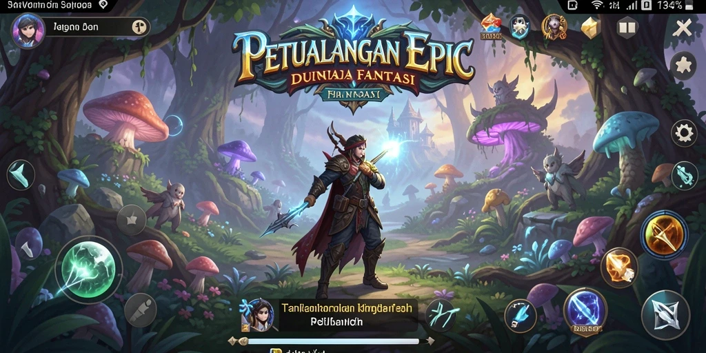 Screenshot utama 3446 menampilkan aksi mendebarkan dalam pertarungan RPG.