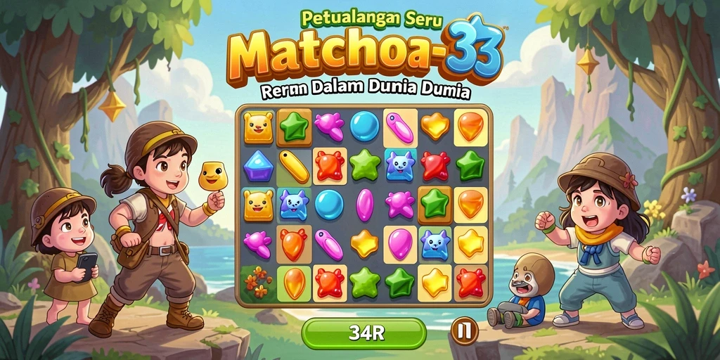 Gameplay menegangkan dalam 34R dengan berbagai tantangan Match-3.
