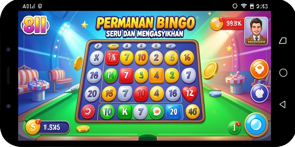 Tampilan gameplay Bingo di aplikasi 8II yang menarik dan menyenangkan.