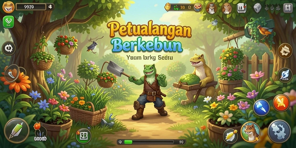 Gameplay seru dari 9939 dengan grafis berkebun yang menarik.