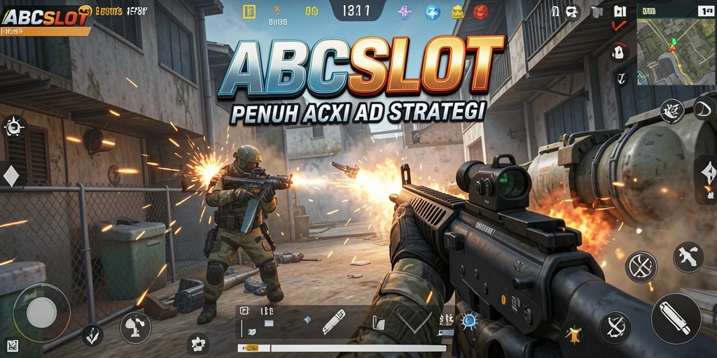 Tangkapan layar utama gameplay ABCSLOT dengan aksi FPS yang mendebarkan.