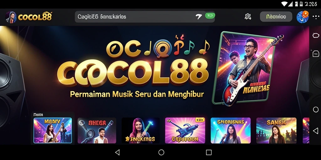 Screenshot utama COCOL88 menampilkan gameplay interaktif yang menyenangkan.