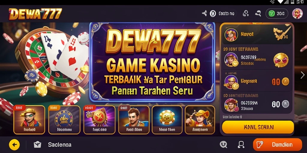 Tampilan menarik dari gameplay seru DEWA777 yang mengasyikkan.