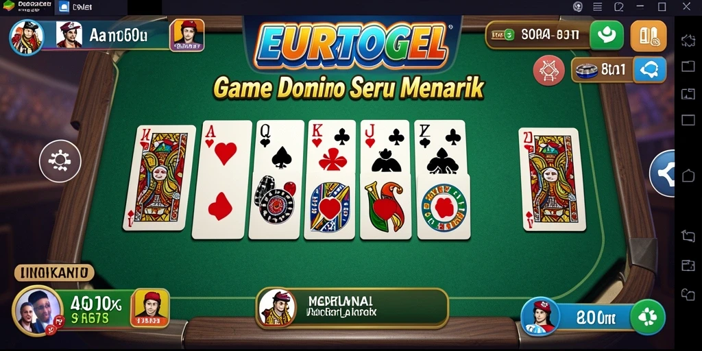 Tampilan gameplay seru dari EUROTOGEL dengan berbagai mode domino.