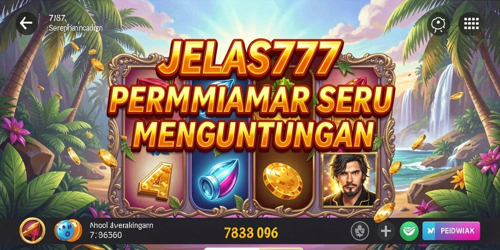 Tampilan menarik dari gameplay Slot JELAS777 yang mendebarkan.