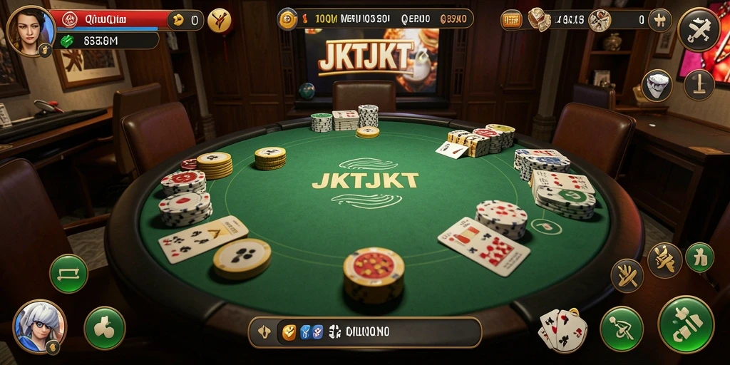 Screenshot gameplay QiuQiu di JKTJKT yang seru.
