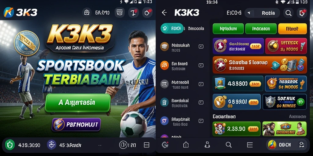 Tampilan gameplay K3K3 yang mengasyikkan untuk taruhan olahraga.