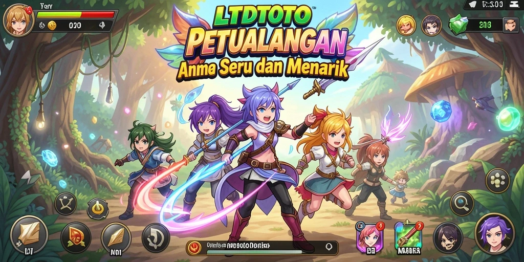 Screenshot LTDTOTO menunjukkan aksi seru dalam dunia anime.