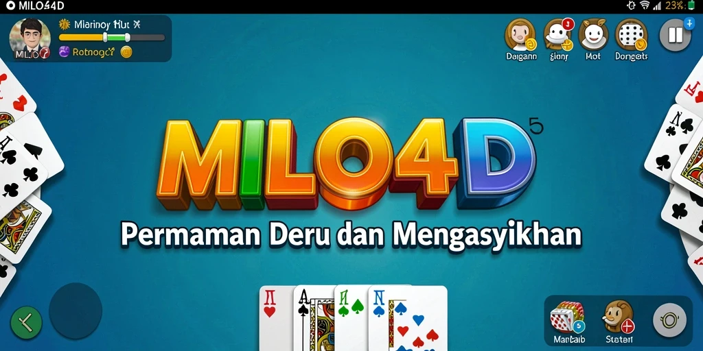 Tampilan gameplay seru dalam MILO4D, permainan Domino yang mengasyikkan.