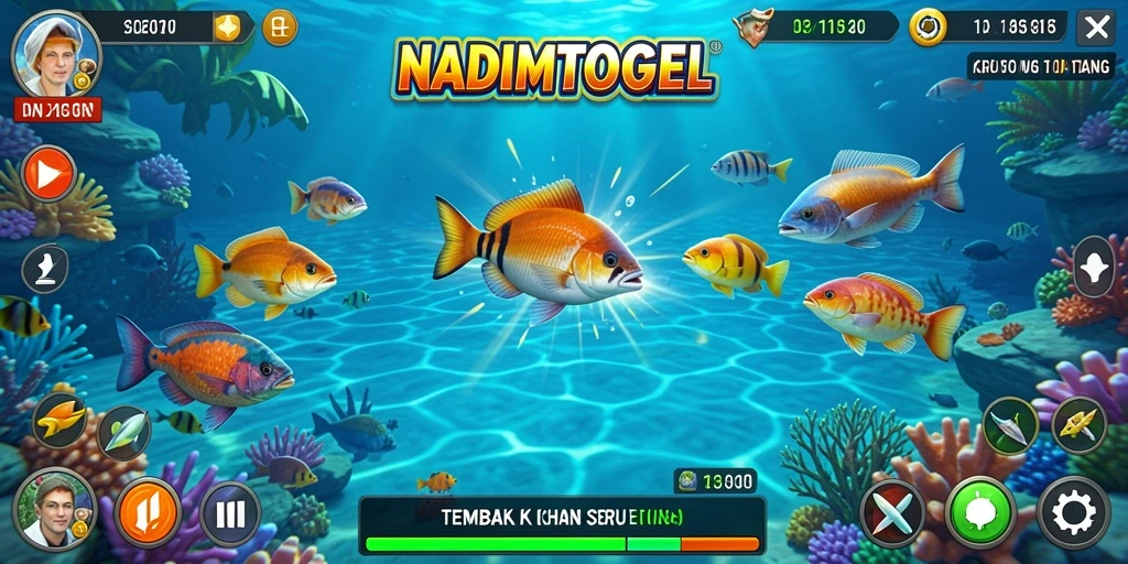 Gameplay seru di NADIMTOGEL dengan aksi tembak ikan yang mengasyikkan.