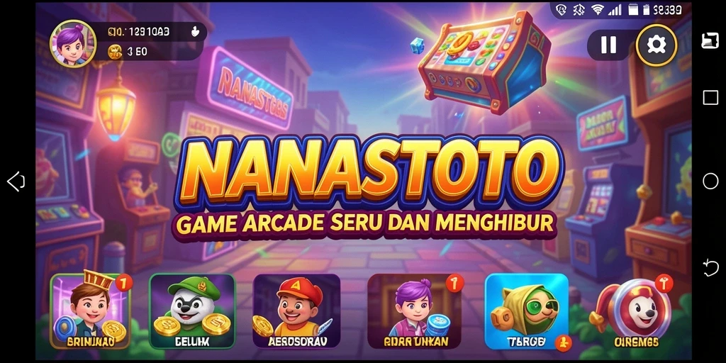 Tampilan gameplay NANASTOTO yang menarik dan penuh aksi seru.