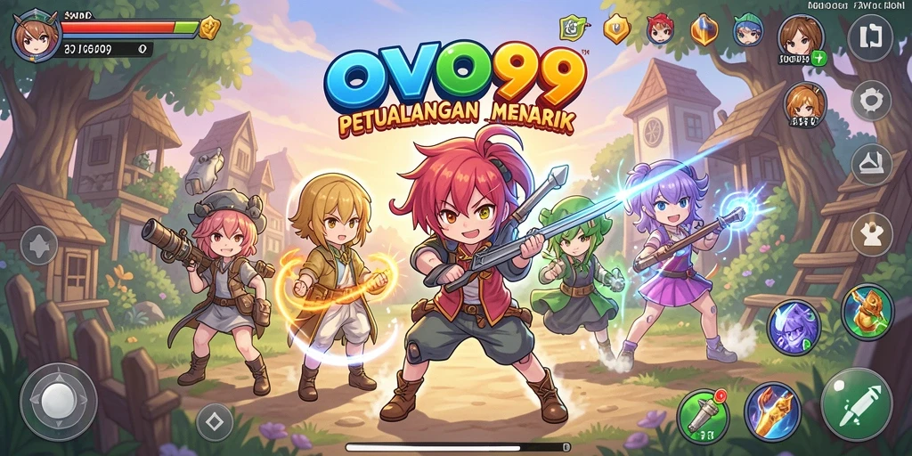 Tampilan gameplay OVO99 yang menakjubkan dan penuh aksi.