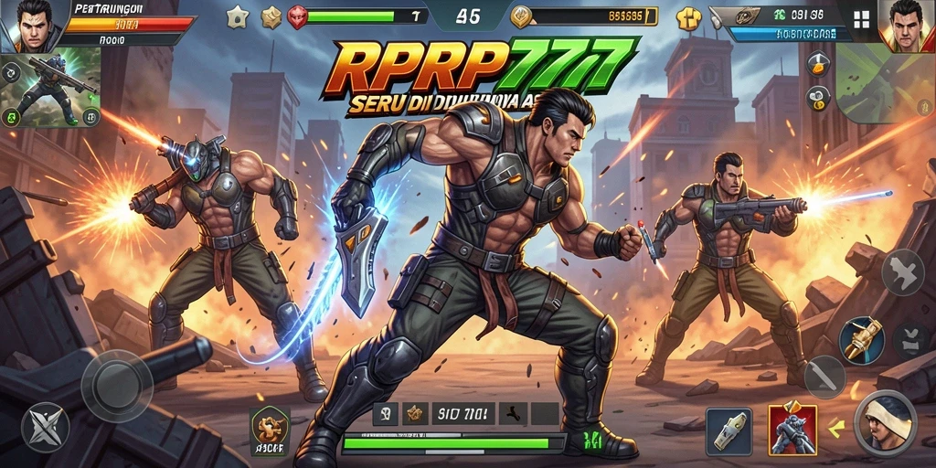 Gameplay RPRP777 yang menegangkan dengan aksi yang intens.
