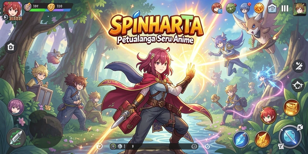 Tampilan screenshot gameplay seru di SPINHARTA.