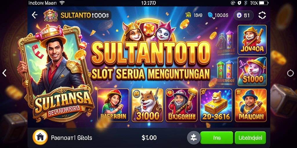 Screenshot gameplay SULTANTOTO menunjukkan keseruan permainan slot.